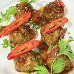 Glazed Pork Meatballs