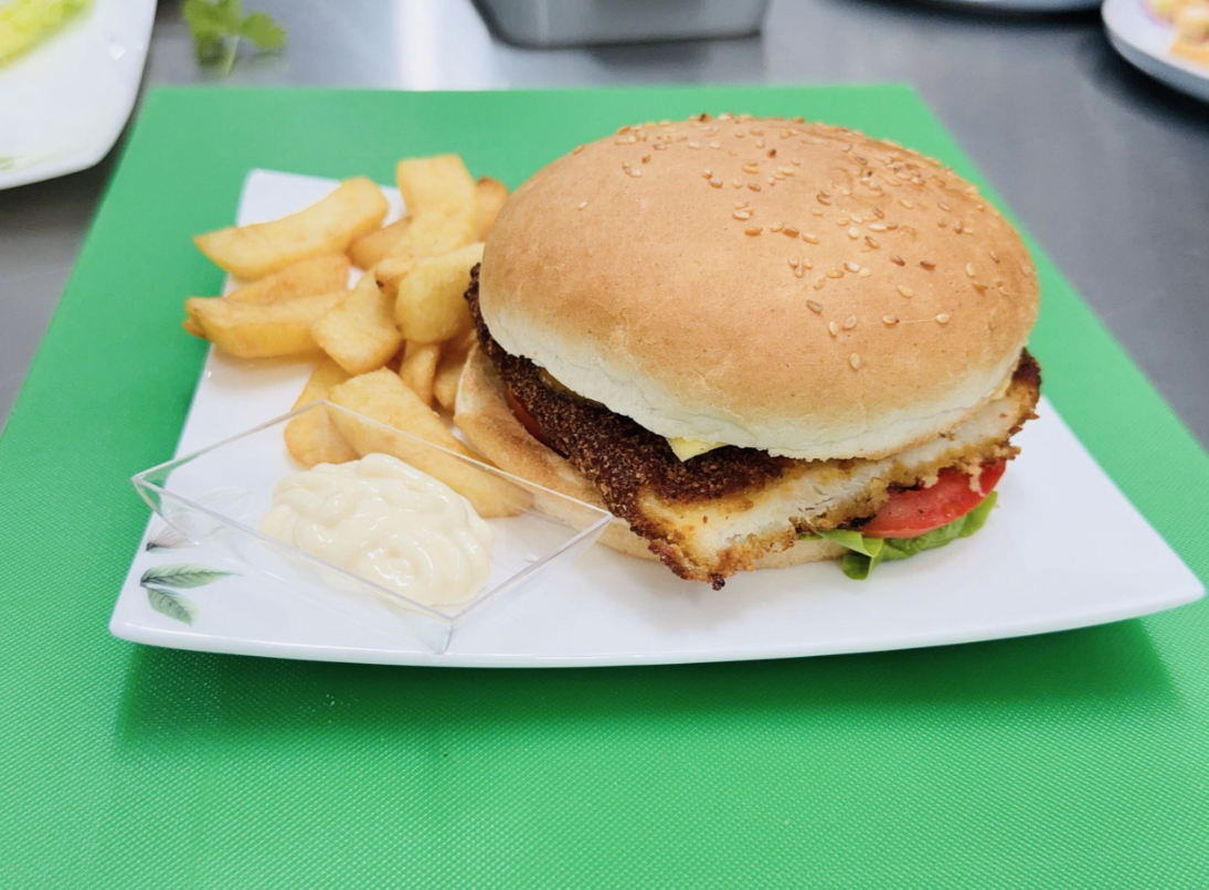 Chicken Burger with Fries