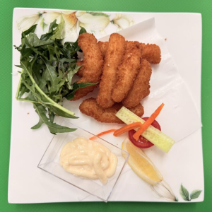 Crumbed Fried Squid with Salad