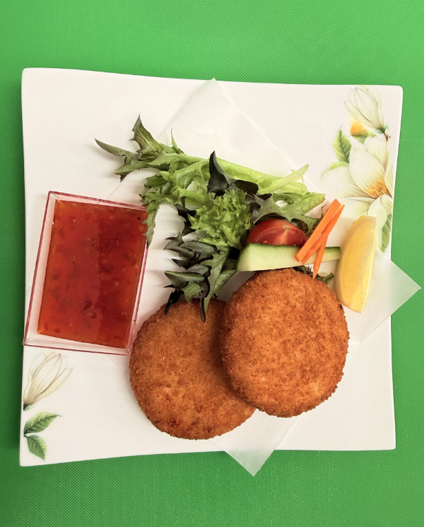 Fish Cakes with Mixed Salad
