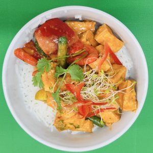 Fried Red Tofu with Rice